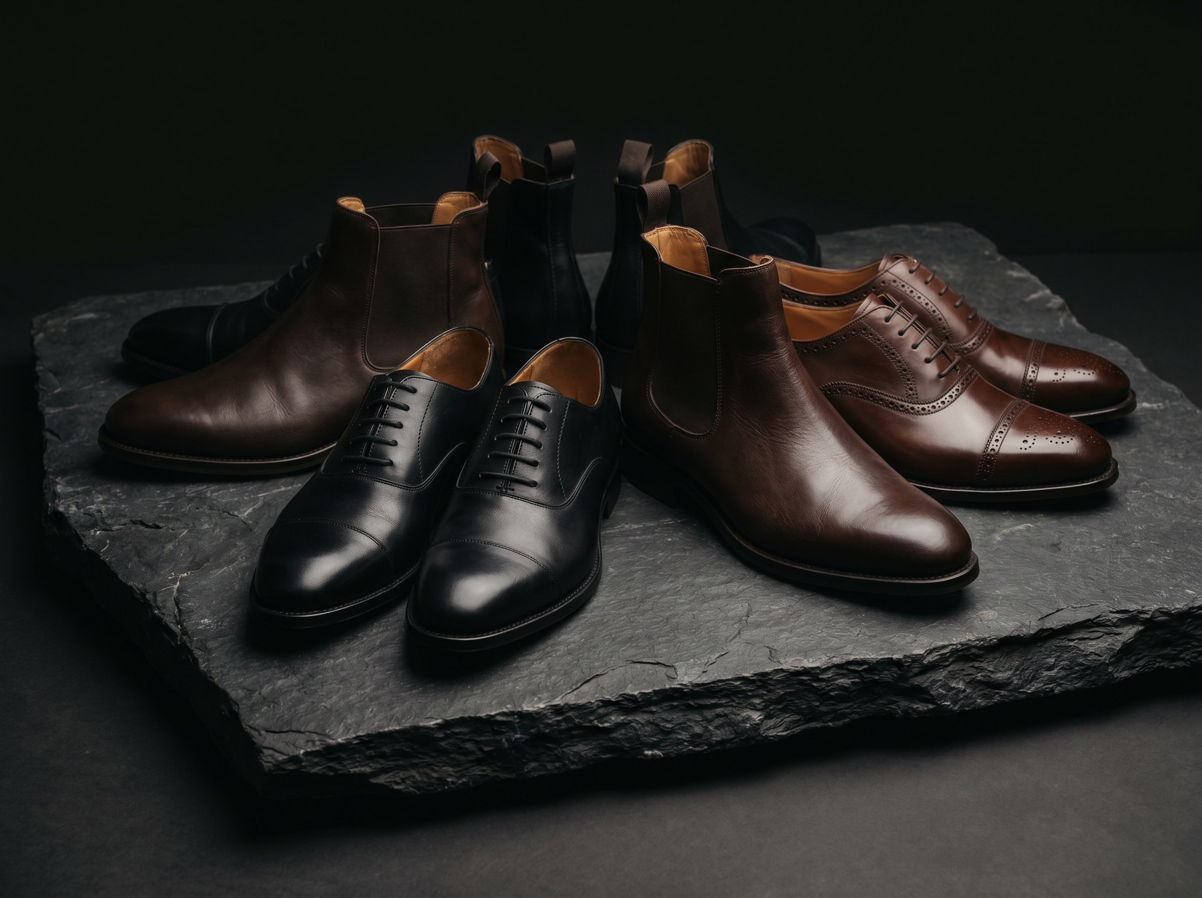 Colección de calzado para caballero — zapato formal y casual